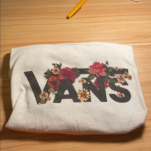 Vans- white crop top